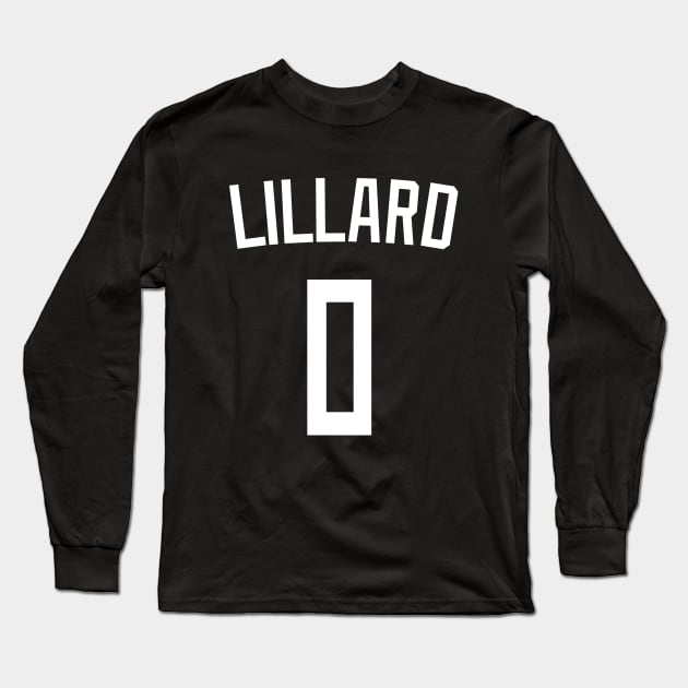 DAME Lillard Long Sleeve T-Shirt by Buff Geeks Art